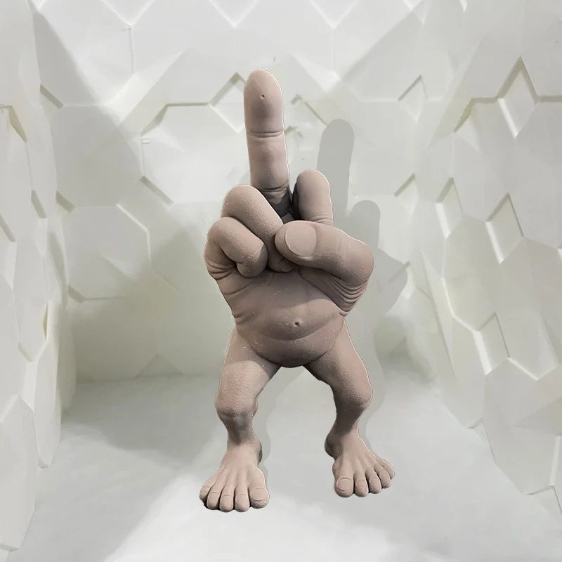 Middle Finger Figure with Legs