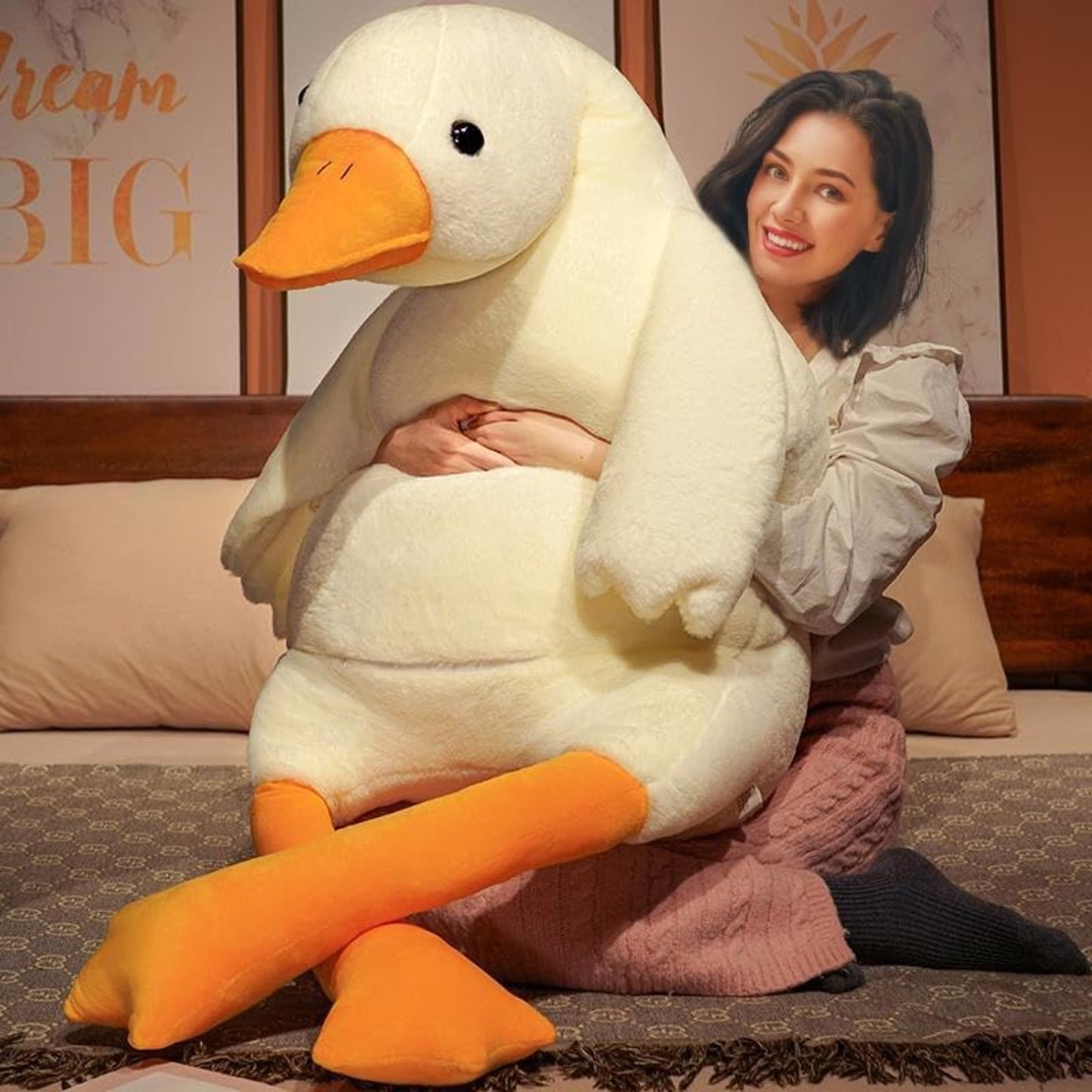 Giant Silly Goose Pillow + Plushie