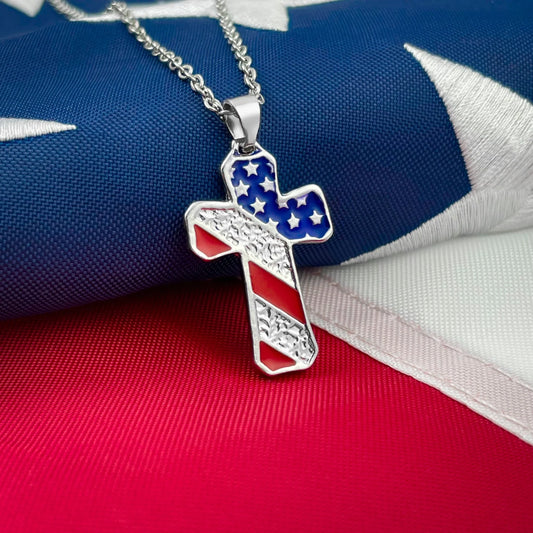 AMERICAN CROSS NECKLACE