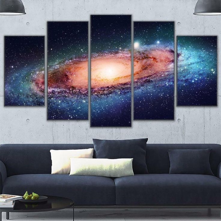 Nebula Scenic 5 Piece Canvas Wall Art