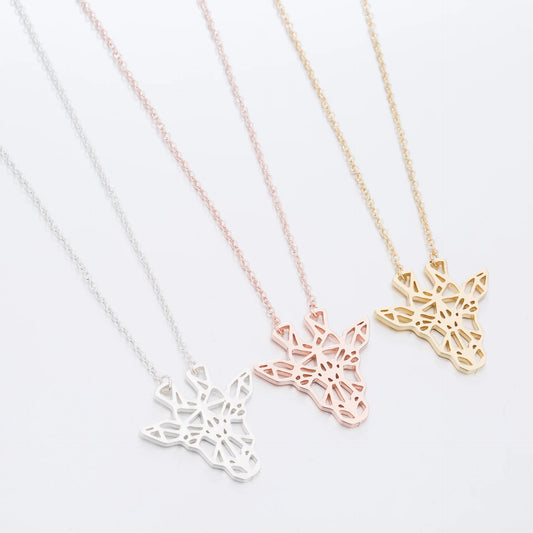 Hollow Giraffe Necklace