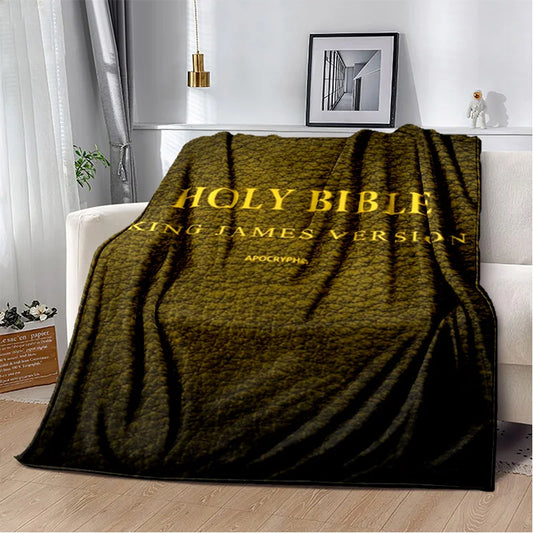 Holy Bible Cross Jesus Blanket