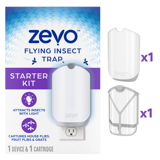 Flying Insect Trap, Fly Trap (1 Plug-In Base + 1 Cartridge)